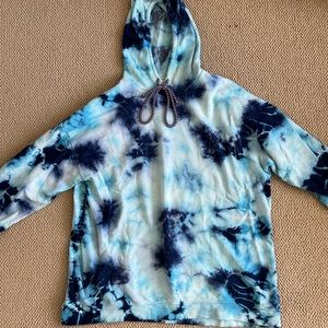 Urban Outfitters size medium blue tie dye hoodie.